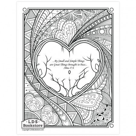 By Small and Simple Things Coloring Page - Printable