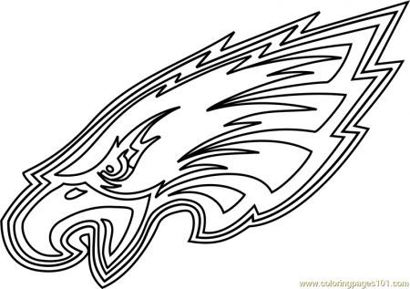 Philadelphia Eagles Logo Coloring Page for Kids - Free NFL Printable Coloring  Pages Online for Kids - ColoringPages101.com | Coloring Pages for Kids