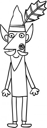 Drawing Wise Old Elf (Ben and Holly's Little Kingdom) coloring page