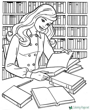Girls at School - Coloring Pages for Girls