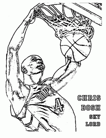basketball player coloring pages - Clip Art Library