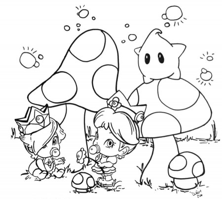 Rosalina Mario Coloring Pages - High Quality Coloring Pages