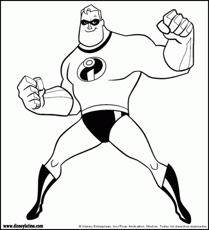 Mr. Incredible Coloring Page