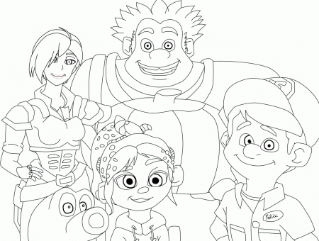 Wrecked It Ralph coloring page