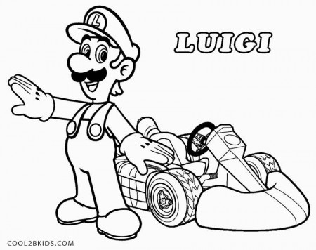 Printable Luigi Coloring Pages - Toyolaenergy.com