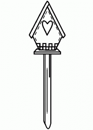 Love Bird House Coloring Pages | Best Place to Color