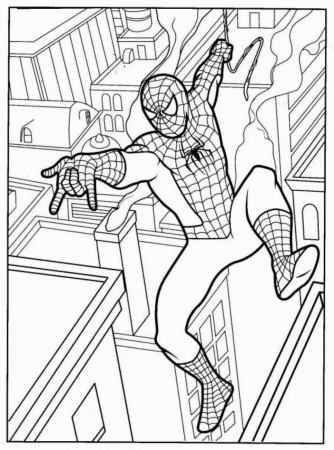 Spiderman Coloring Pages Superhero printable coloring pages ...