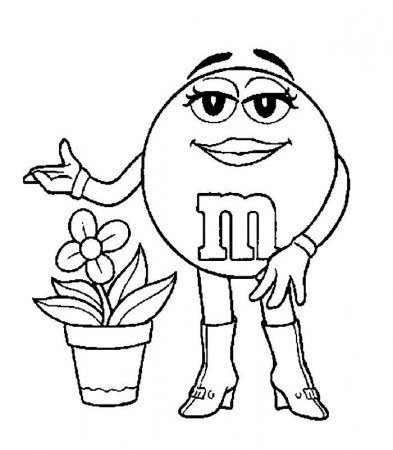 M&M Coloring Pages - Max Coloring