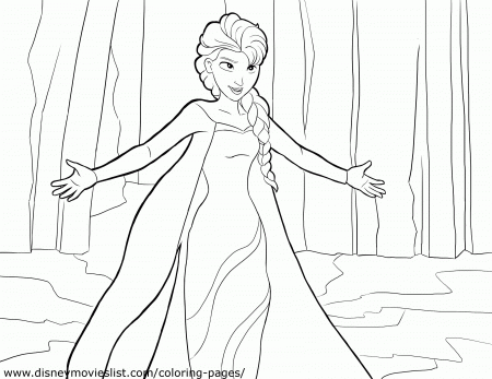 Coloring Pages Frozen Elsa Let It Go - Coloring