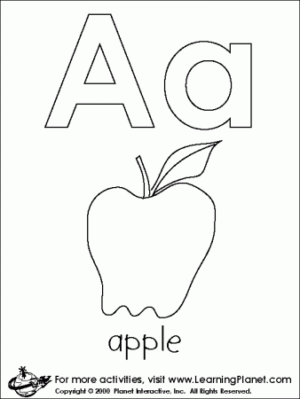 Alphabet | Free Coloring Pages on Masivy World