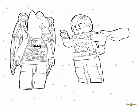 Lego superman coloring pages to download and print for free