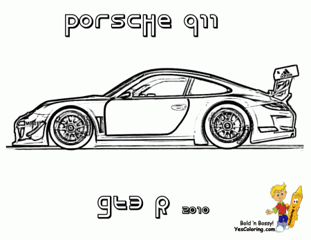 Gusto Car Coloring Pages | Porsche | Corvette | Free Coloring | Cars