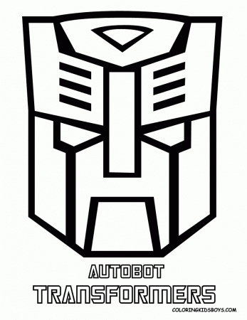 Basic Free Printable Transformers Coloring Pages For Kids - Widetheme