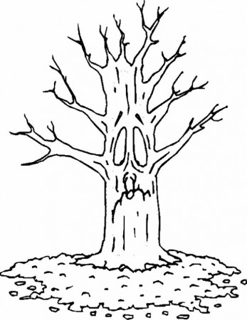 Tree With No Leaves Coloring Page - Coloring Pages for Kids and ...