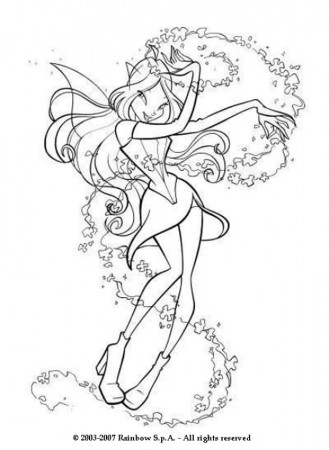 WINX CLUB coloring pages - Winx Club fairy