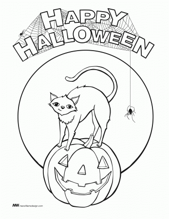 9 Pics of Happy Cat Coloring Page - Cats and Kittens Coloring ...