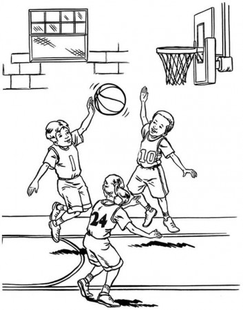 Coloring Pages Nba Players - High Quality Coloring Pages