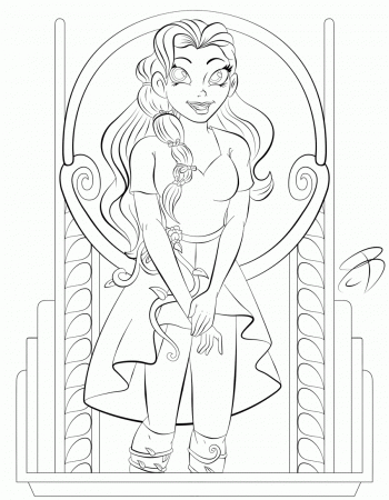 poison ivy dc superhero girls coloring pages - Clip Art Library
