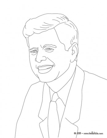 President john f. kennedy coloring pages - Hellokids.com
