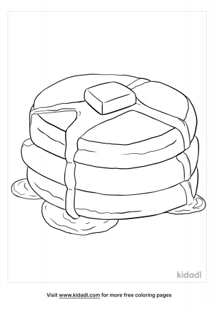 Pancake Coloring Pages | Free Food-and-drinks Coloring Pages | Kidadl