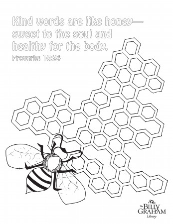 Honey-Bee-Coloring-Sheet-2 - The Billy Graham Library