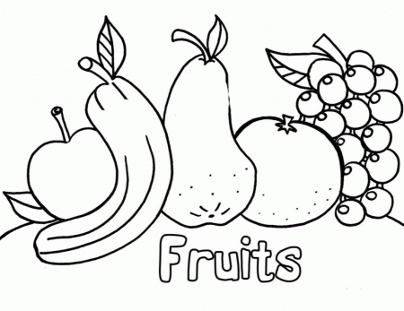 fruits and vegetables coloring pages print coloring pages ...