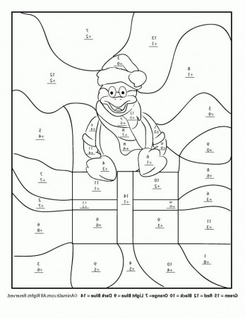 Lovely Christmas Math Coloring Pages - Best Template Collection
