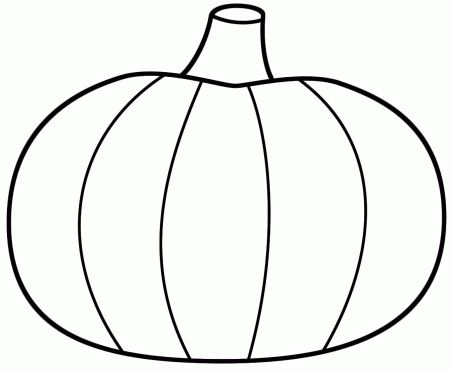 Giant Pumpkin Coloring Page - Coloring Style Pages