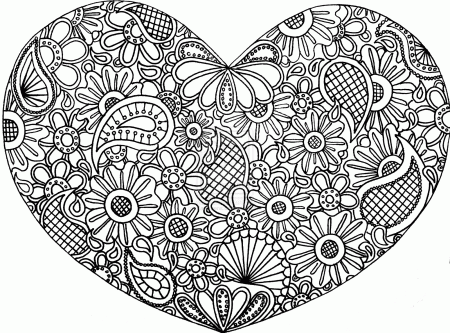 15 Pics of Printable Coloring Pages Doodle Art - Heart Doodle Art ...