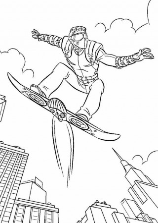 Green Goblin Coloring Pages Free Green Goblin Coloring Pages ...