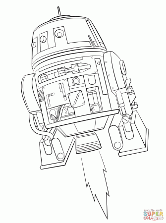 Star Wars Rebels Chopper coloring page | Free Printable Coloring Pages