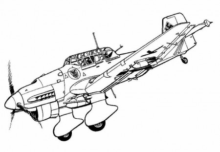 Kids-n-fun.com | 46 coloring pages of WWII Aircrafts
