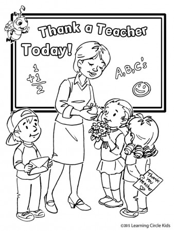 Teacher Appreciation Week Coloring Page
