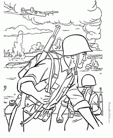 Military Coloring Pages - Free and Printable