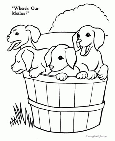 Printable Coloring Pages Of Puppies | Free Coloring Pages