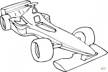 Formula One Car coloring page | Free Printable Coloring Pages