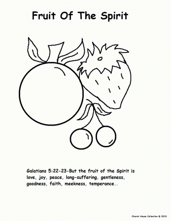 Craftsmanship Fruit Of The Spirit Coloring Pages For Preschoolers ...