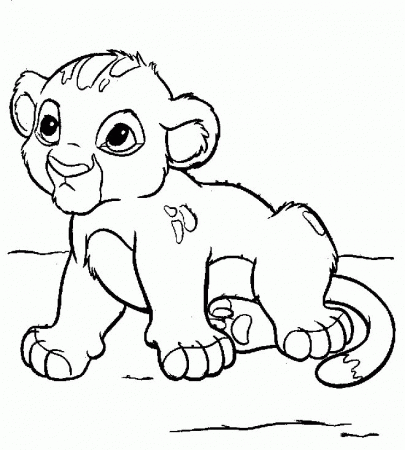 Young Simba Coloring Page | Disney Coloring Pages | graphs ...