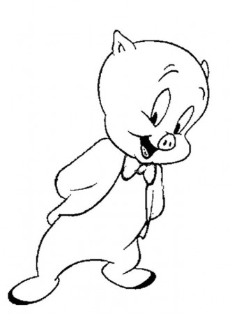 Porky Pig - Coloring Pages for Kids and for Adults