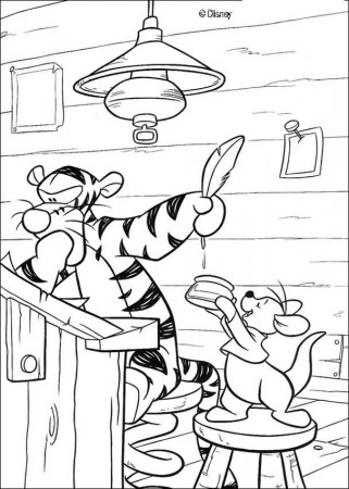 Winnie The Pooh coloring pages - Tigger