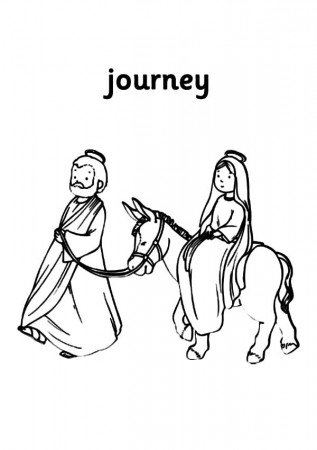 Mary And Joseph Coloring Pages - Coloring Page