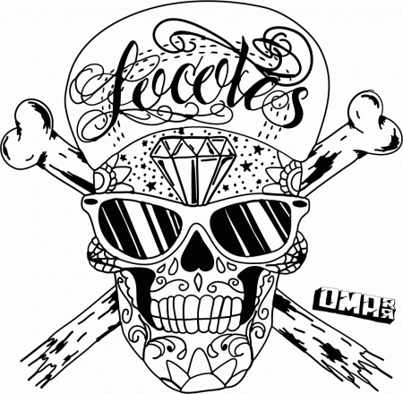 Free Skull Graffiti Coloring Pages, Download Free Clip Art ...