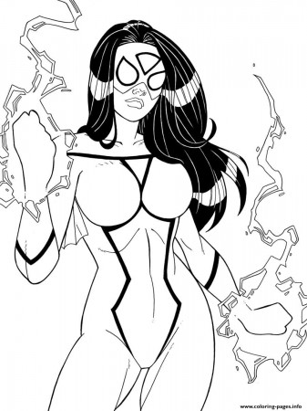 Spider Woman By Windriderx23 Coloring Pages Printable