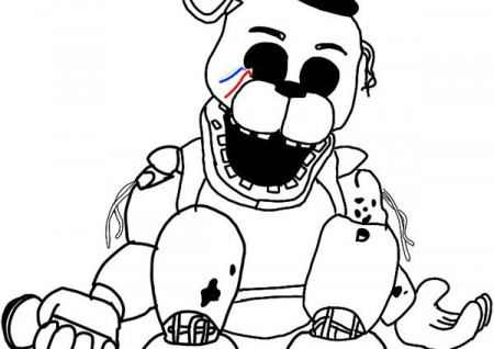 Golden Freddy Coloring Pages at GetDrawings.com | Free for ...