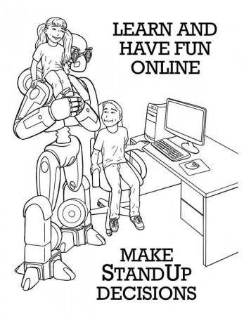 Course Internet Safety Coloring Pages - Deartamaqua