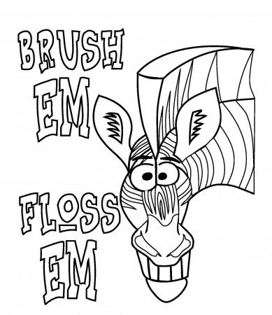 Printable Toothbrush Coloring Sheet Pages Dental For Preschool adult