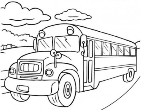 School Bus Coloring Page - Get Coloring Pages