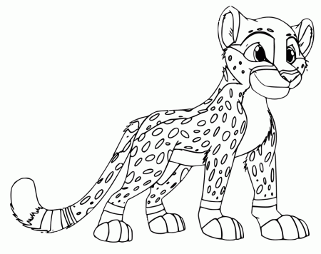 Cheetah Coloring Page - GetColoringPages.com