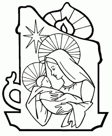 Candle of Hope Coloring Page | Sermons4Kids