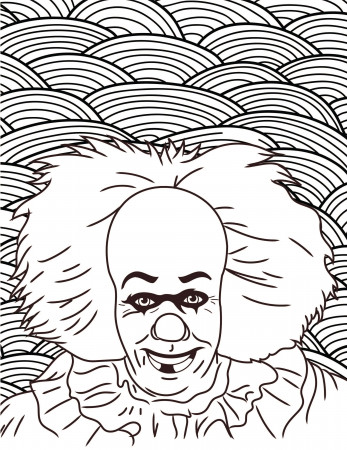 Pennywise Coloring Pages 2017 at GetDrawings | Free download